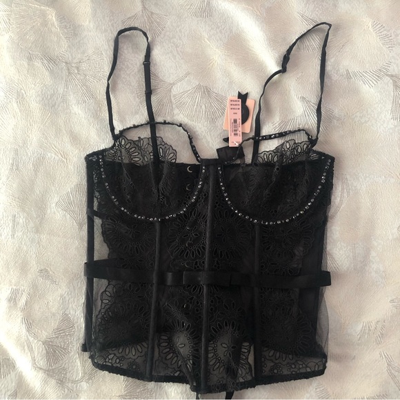 Victorias Secret Designer Collection VSDC Fashion Show crystal corset 36D New - Picture 1 of 7